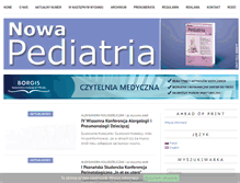 Tablet Screenshot of nowapediatria.pl